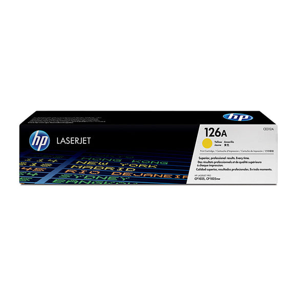 HP #126A Yellow Toner Cartridge - 1,000 pages 