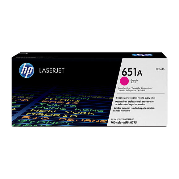 HP #651A Magenta Toner Cartridge - 16,000 pages