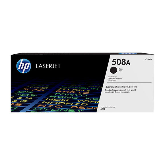 HP #508A Black Toner Cartridge - 6,000 pages