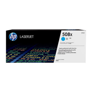 HP #508X Cyan Toner Cartridge - 9,500 pages