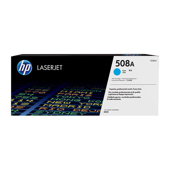 HP #508A Cyan Toner Cartridge - 5,000 pages