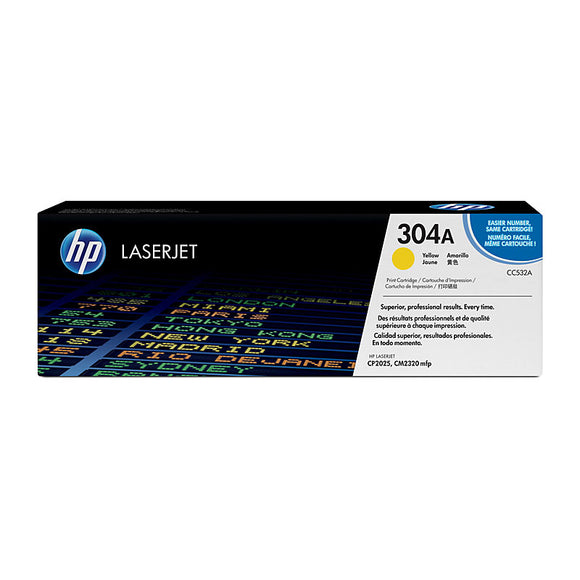 HP #304A Yellow Toner Cartridge - 2,800 pages 