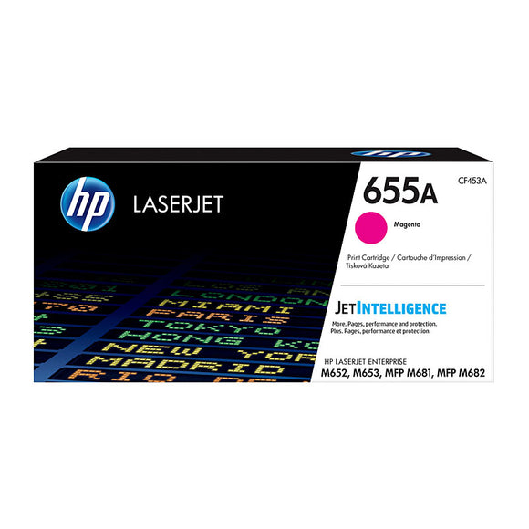 HP #655A Magenta Toner Cartridge -  10,500 pages