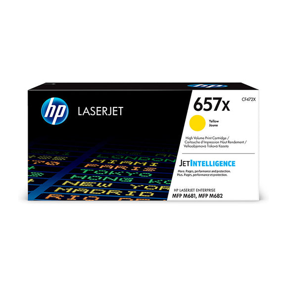 HP #657X Yellow Toner Cartridge - 23,000 pages