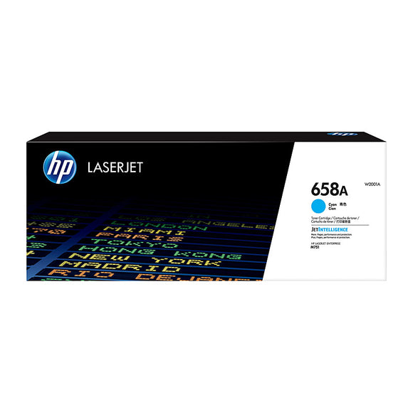 HP #658A Cyan Toner W2001A - 6,000 pages