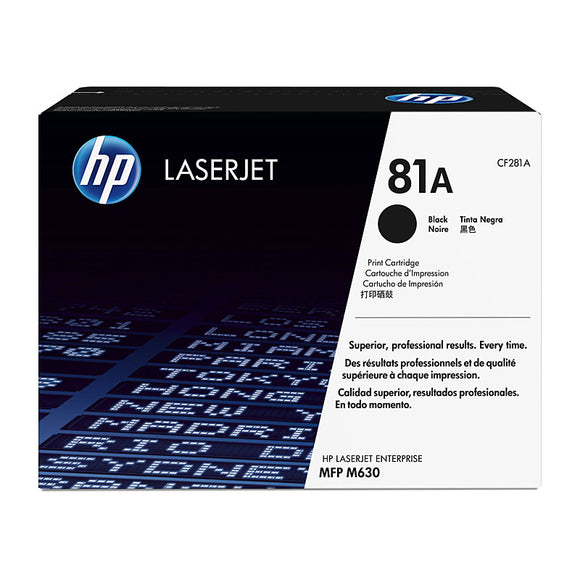 HP # 81A Black Toner - 10,500 pages