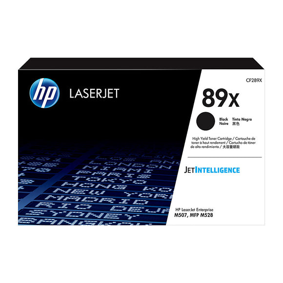 HP #89X Black Toner CF289X - 10,000 pages