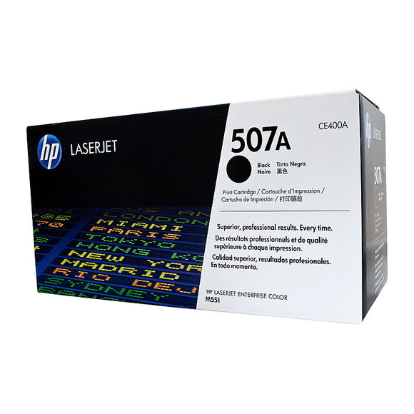 HP #507A Black Toner Cartridge - 5,500 pages