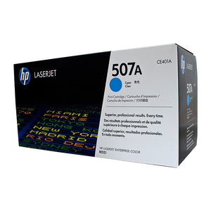 HP #507A Cyan Toner Cartridge - 6,000 pages