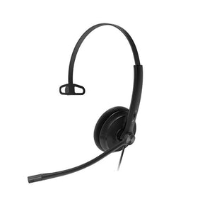 Yealink YHS34 Lite Mono Wideband Noise-Canceling Headset, Monaural Ear, RJ9, QD Cord, Foamy Ear Cushion, Hearing Protection