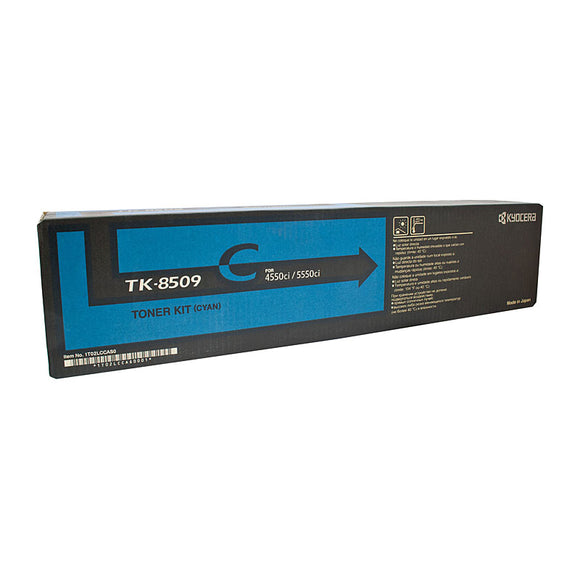 Kyocera TK8509C Cyan Toner Cartridge - 30,000 pages