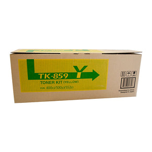 Kyocera TK859 Yellow Toner Cartridge - 18,000 pages
