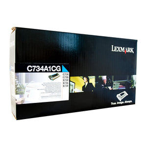 Lexmark C734 Cyan Toner Cartridge - 6,000 pages