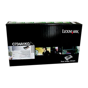 Lexmark C734 Black Toner Cartridge - 8,000 pages