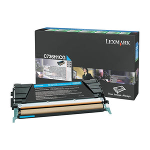 Lexmark C736 Cyan HY Toner - 10,000 pages