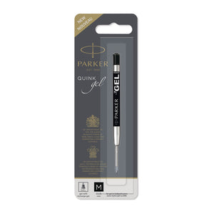 Parker Gel Refill Medium Tip 0.7 mm Black Ink provides an extra smooth writing experience and better ink flow, offering optimal reliability and performance. Tip: Medium 0.7mm. Ink Colour: Black