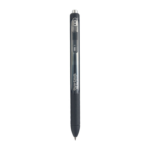 Paper Mate Inkjoy Retractable Gel Pen Blue Bx12 features quick-drying ink and an ergonomic comfort grip with smooth flowing ink. Tip size: 0.7mm. Color: Black