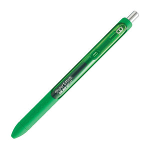 Paper Mate Inkjoy Retractable Gel Pen Green Bx12 features quick-drying ink and an ergonomic comfort grip with smooth flowing ink. Tip size: 0.7mm. Color: Green