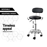 Artiss 2X Salon Stool Swivel Backrest Chair Barber Hairdressing Hydraulic Height