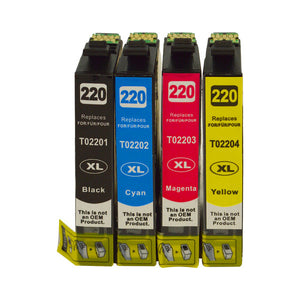 T1401 Series Compatible Inkjet Cartridge Set (4 Cartridges)