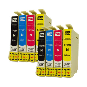 711XXL Series Compatible Inkjet Cartridge Set x 2 (8 cartridges)