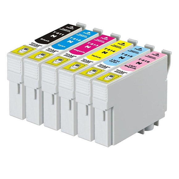 PGI-520 CLI-521 Compatible Inkjet Cartridge Set  6 Cartridges [Boxed Set]