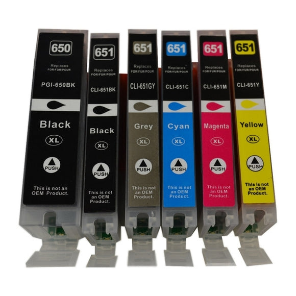 PGI-670XL CLI-671XL Compatible Inkjet Set (6 Cartridges)