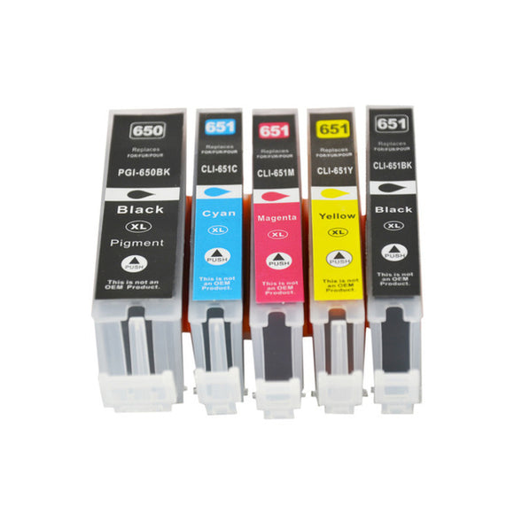 PGI-670XL CLI-671XL Compatible Inkjet Set 5 Cartridges [Boxed Set]