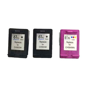 Remanufactured Value Pack (2 x HP63XL Black & 1 x HP63XL Colour)