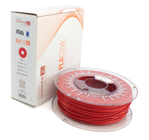 PLA Filament Copper 3D PLActive - Innovative Antibacterial 1.75mm 2.3KG Classic Red Color 3D Printer Filament On Demand