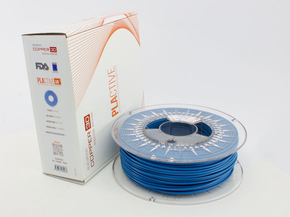 PLA Filament Copper 3D PLActive - Innovative Antibacterial 2.85mm 250gram Sky Blue Color 3D Printer Filament