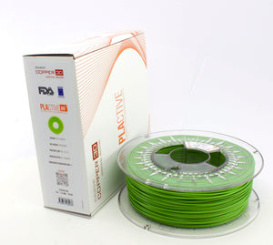 PLA Filament Copper 3D PLActive - Innovative Antibacterial 2.85mm 250gram Apple Green Color 3D Printer Filament