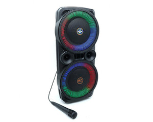 Precision Audio Dual 8" Portable Karaoke Bluetooth Party Speaker  AO8209