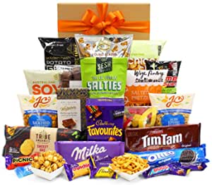Indulgence Gift Hamper - Chips, Popcorn, Chocolate & Snacks - Sweet & Savoury Gift Hamper Box for Birthdays, Christmas, Easter, Weddings, Receptions, Anniversaries, Office & College Parties