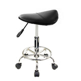 Forever Beauty Black Salon Barber Stool Swivel Saddle Type