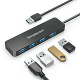 Simplecom CH342 USB 3.0 (USB 3.2 Gen 1) SuperSpeed 4 Port Hub for PC Laptop