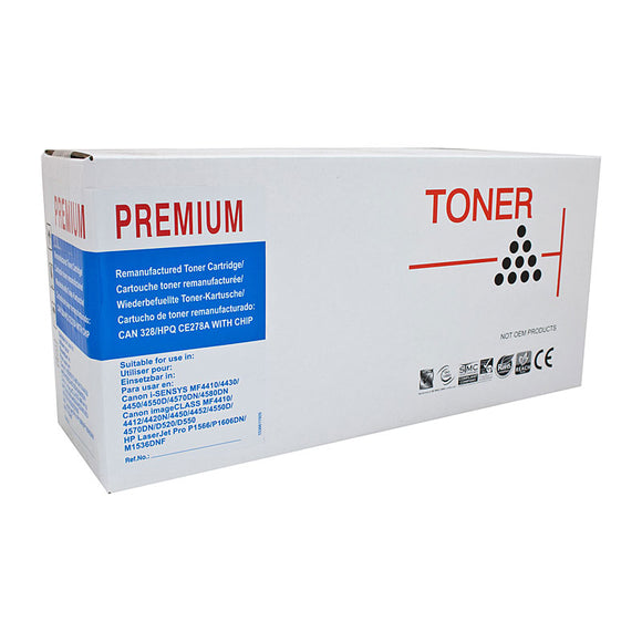 Remanufactured White-Box, Canon CART-328 Toner Cartridge  - 2,100 pages (Compatible  with HT78)