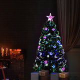 Jingle Jollys Christmas Tree 1.2M LED Xmas trees with Lights Multi Colour