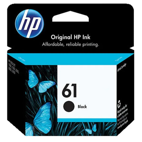 HP #61 Black ink Cartridge - 190 pages