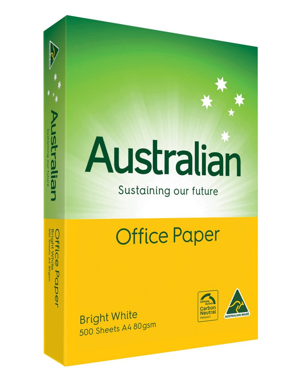 COPY PAPER AUSTRALIAN A4 80GSM WHITE PK500